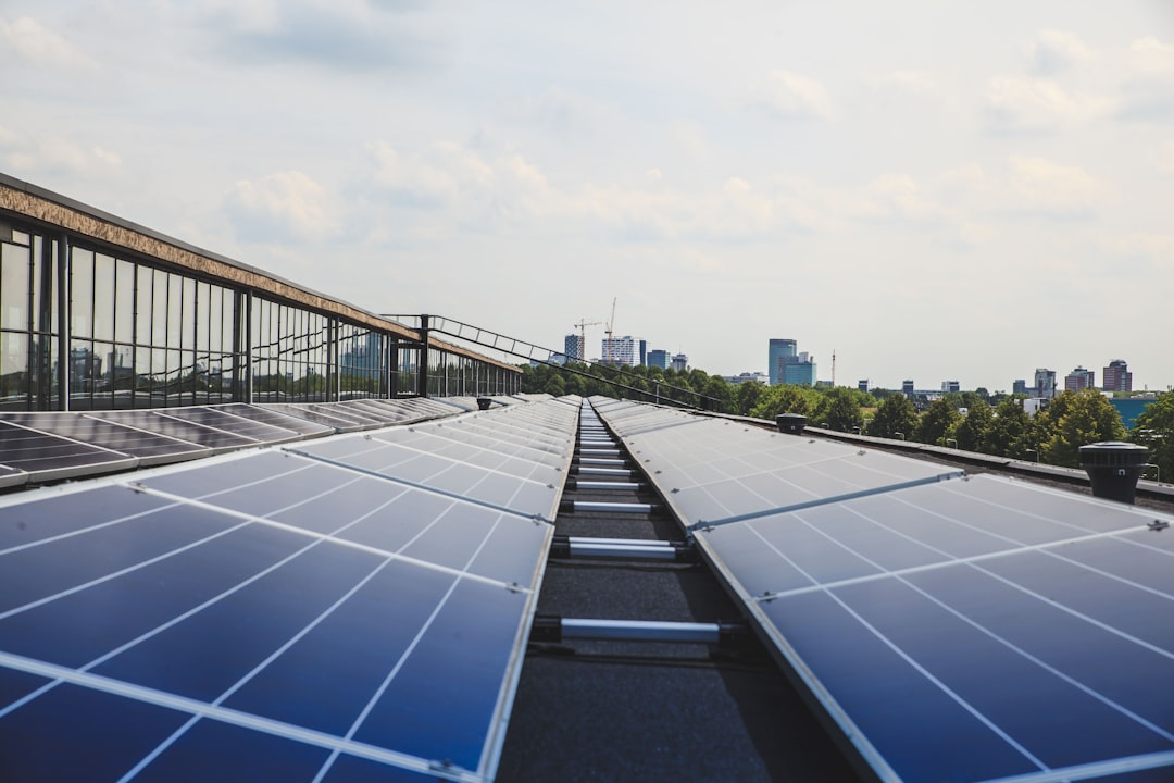 Solar panels on the Werkspoorfabriek in Utrecht